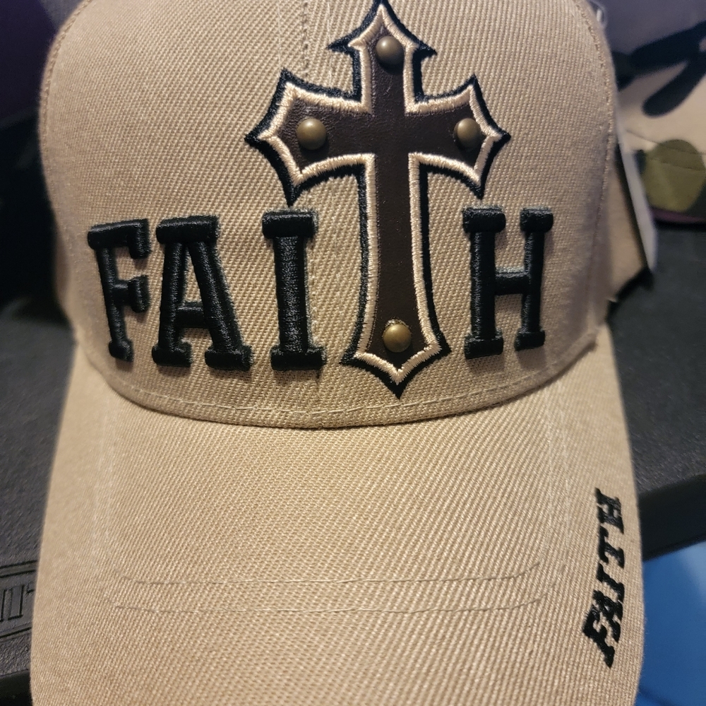 New Tan Faith Adjustable Baseball Cap